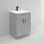 Armoire de meuble-lavabo 24 po gris Shaker