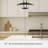 Hunter Sunset Ridge Large Adjustable Matte Black Pendant Ceiling Light Fixture-114532196