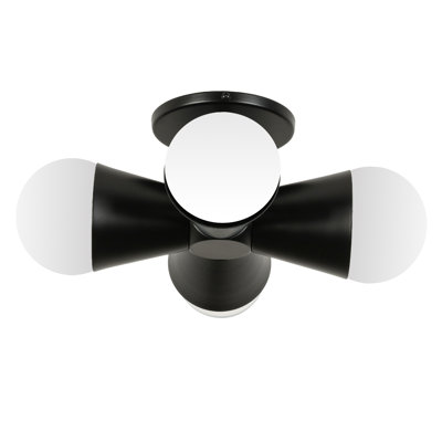 Luellar 4 Light Flush Mount - Matte Black