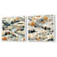 Summer Scandinavian Landscape - Ensemble de 2 collages carrés-102163286-102163288