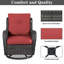 Fauteuils d'appoint en rotin avec coussins Bonia-39751553-39751560