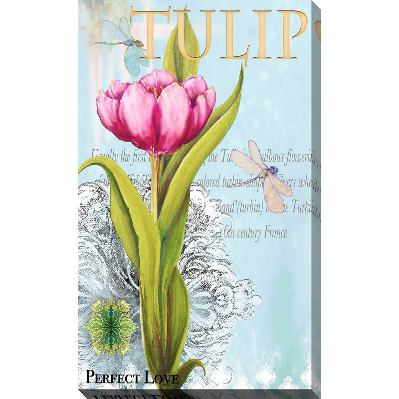 «Elegant Tulip I», impression, H 30 po x l 18 po x P 1 po, Toile tendue