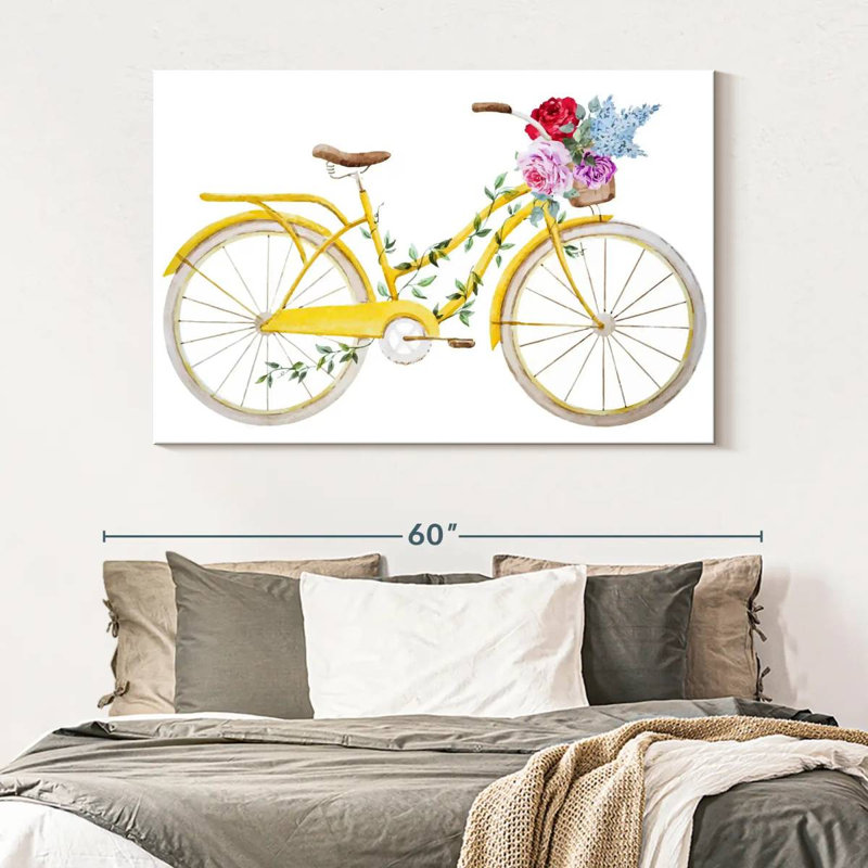 Mehar Flower Bicycle, 34" H x 51" W