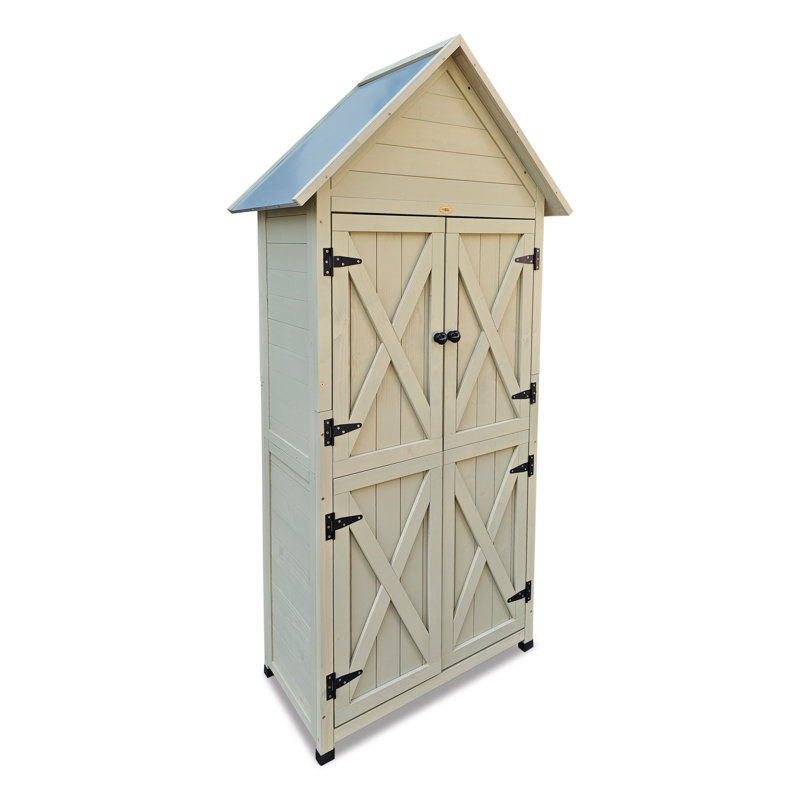 Carberg Solid Wood Steep Slope Storage Shed