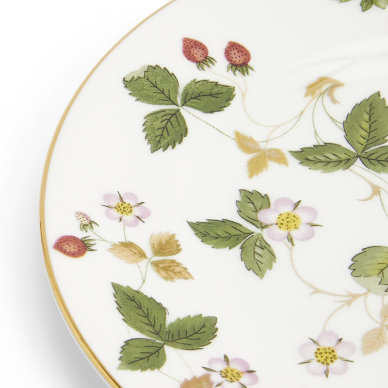 Wild Strawberry Bone China Bread And Butter Plate