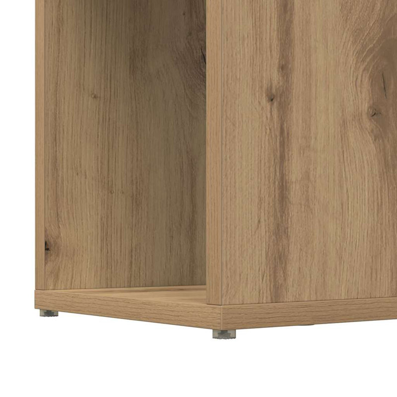 Entertainment Center Engineered Wood, Natural, 94cm H x 60cm L x 24cm W
