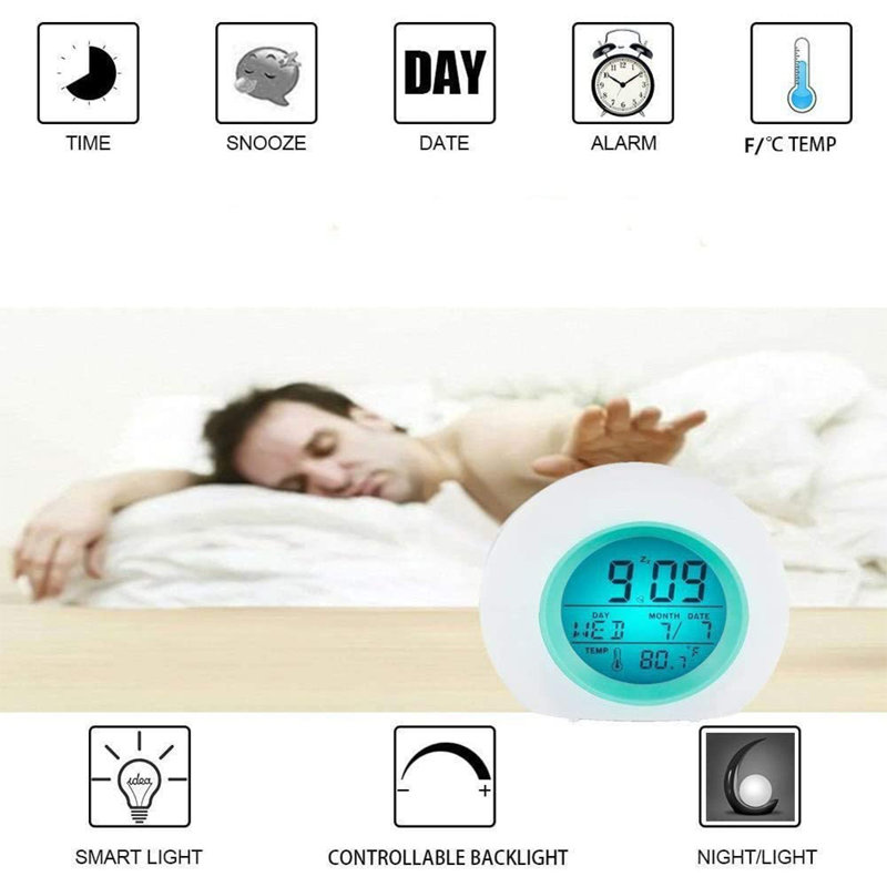 Réveille-matin numérique avec alarme électrique