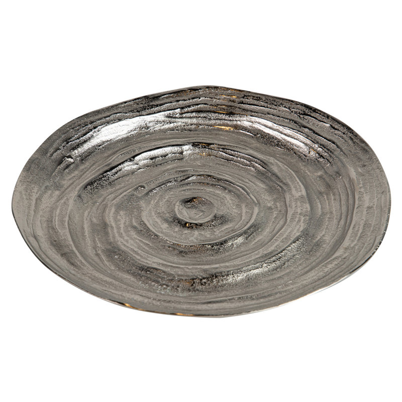 Aluminum Tray, 4cm H x 35cm W x 35cm D, Silver