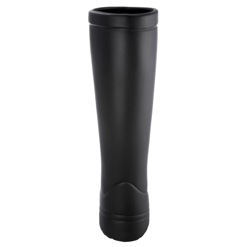 Elborough Ceramic Freestanding Umbrella Stand, Black