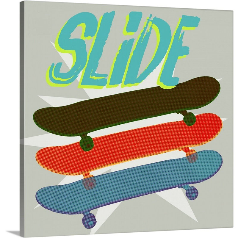 Art sur toile sk8r ii Sieber, Toile tendue, H 36 po x l 36 po x P 1,25 po