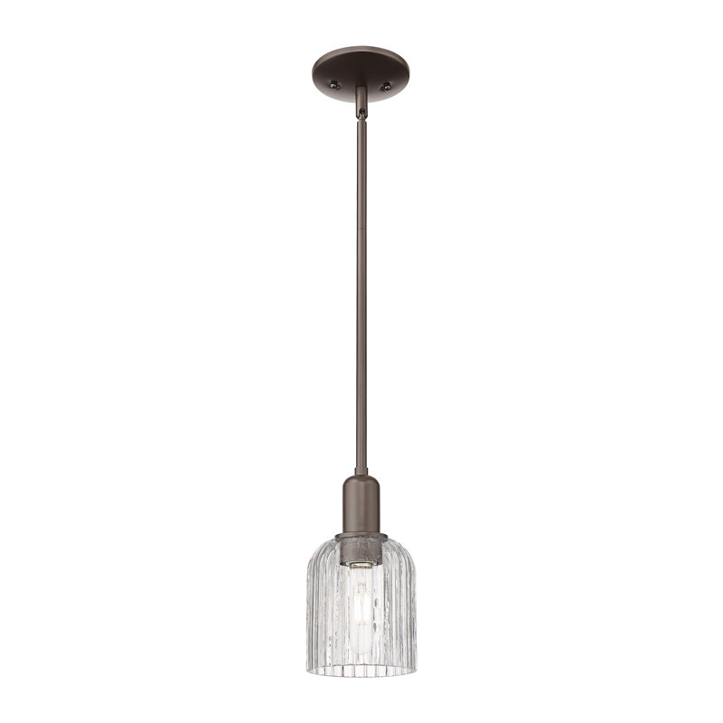Downtown Urban - Voile de mariée - Mini-luminaire suspendu 1 tige, H 9,63 po x l 5 po x P 5 po, Clair