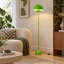 Lampe sur pied industrielle industrielle avec abat-jour vert pomme et interrupteur au pied-23387963