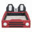 PU Leather Car-Shaped Platform Bed with Wheels,-1990834477