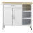 Landau Solid Wood Top Kitchen Cart
