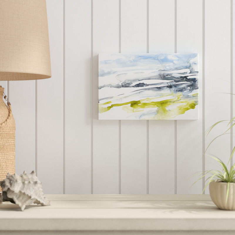 Sweeping Fields I by Jennifer Goldberger - Painting Print, Wrapped Canvas, 20cm H x 30cm W