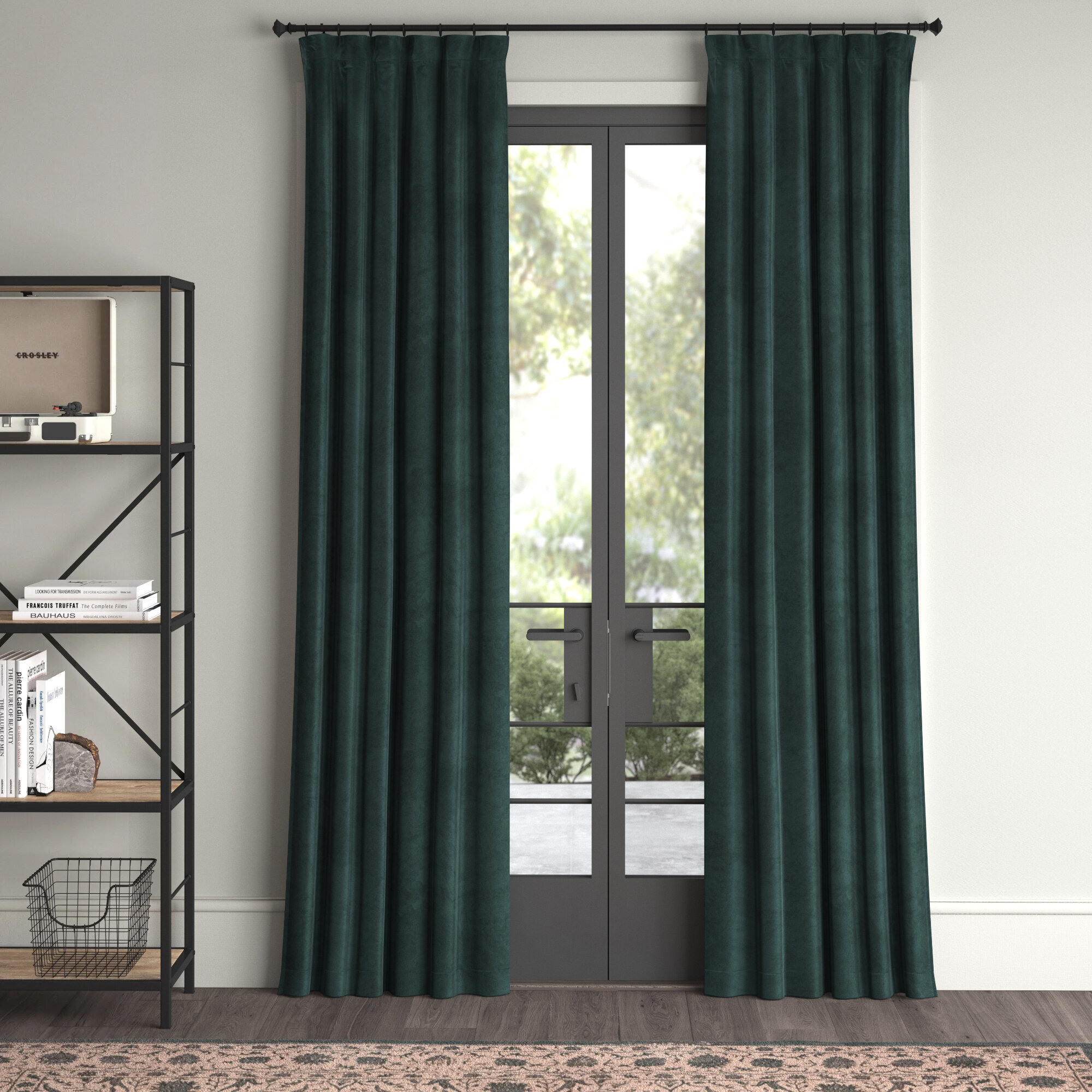 Greyleigh™ Niemeyer Plush Velvet Curtains for Bedroom - Blackout Curtains  for Living Room Window Single Panel & Reviews