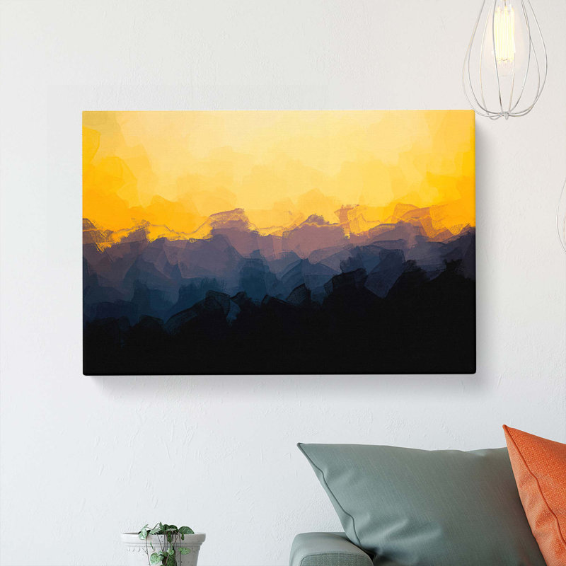 Mount Seymour In Canada In Abstract - Wrapped Canvas Painting, 35cm H x 50cm W x 3cm D
