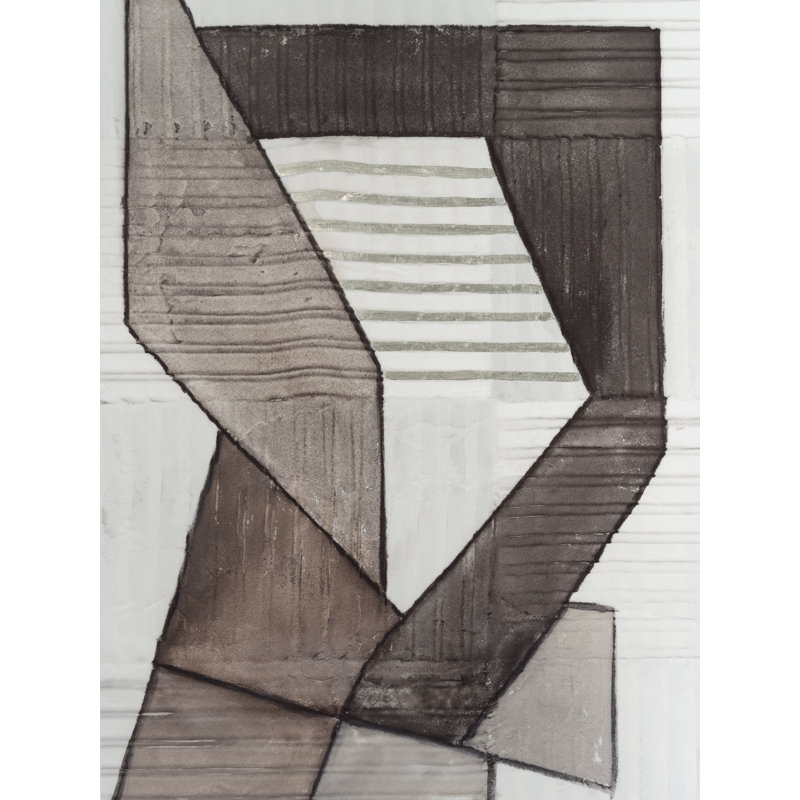 Folding Geo II by Vanna Lam - Wrapped Canvas Print, 46 cm H x 30 cm W