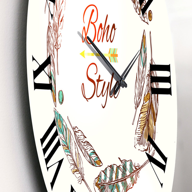 Horloge murale bohème et éclectique, Petit