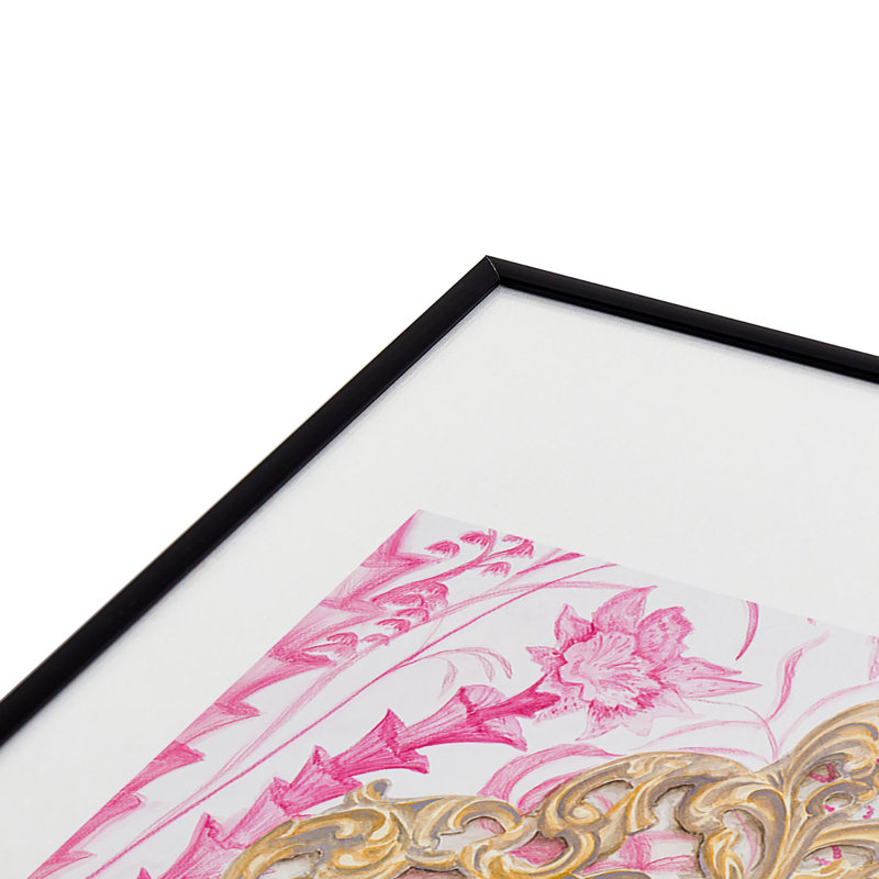 «Lisa Golightly Press For Champagne», reproduction d'art encadrée, Noir, H 19 po x l 13 po