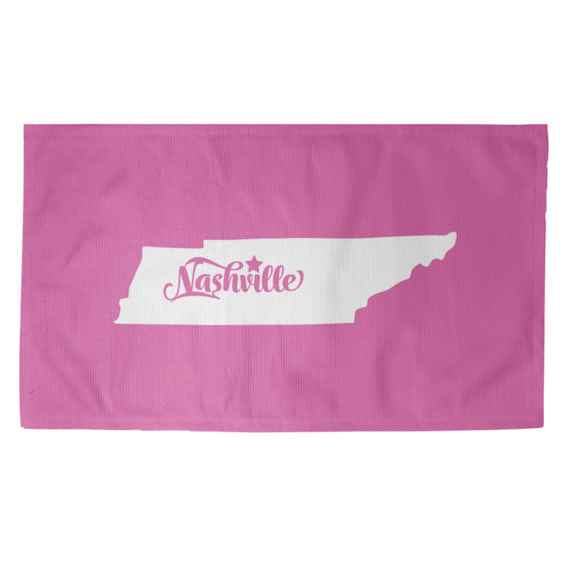 Tapis zone rose tennessee Nashville, Rectangle 3 pi x 5 pi