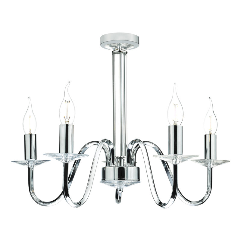 Milla 5 - Light Candle Style LED Chandelier
