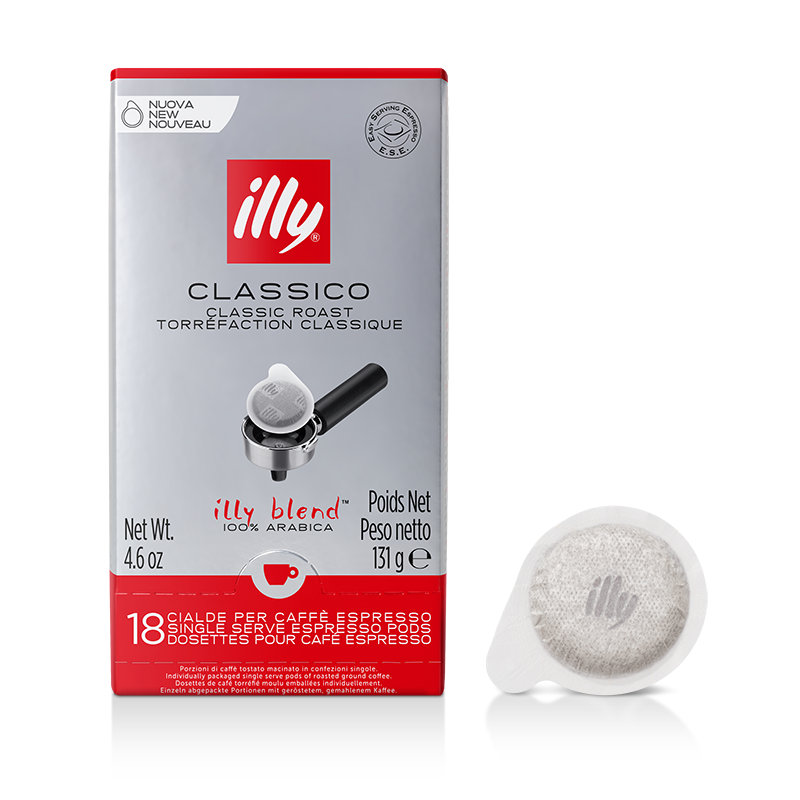 Illy Coffee ESE Pods, Classico Medium Roast, 18 Count (Pack of 12