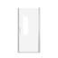 Porte de douche pivotante 35 à 34 po x 72 po, cadre en aluminium chromé, demi-cadre, film en verre trempé anti-déflagrant de 1/4 po (6 mm)