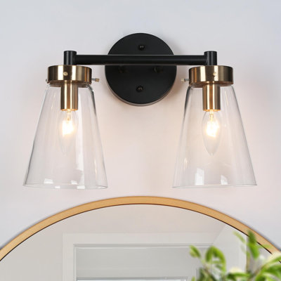 Gblac Matte Black Bathroom Vanity Lighting