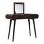 Commode en noyer, table de miroir pliable