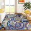 Tapis mid-century moderne lavable à la machine intérieur / extérieur Chantille ACN2488-1315950326-1315950334