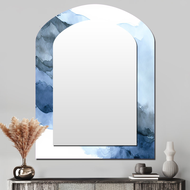 Miroir mural Sapphire Blue Nebula VII, 43 po x 33 po