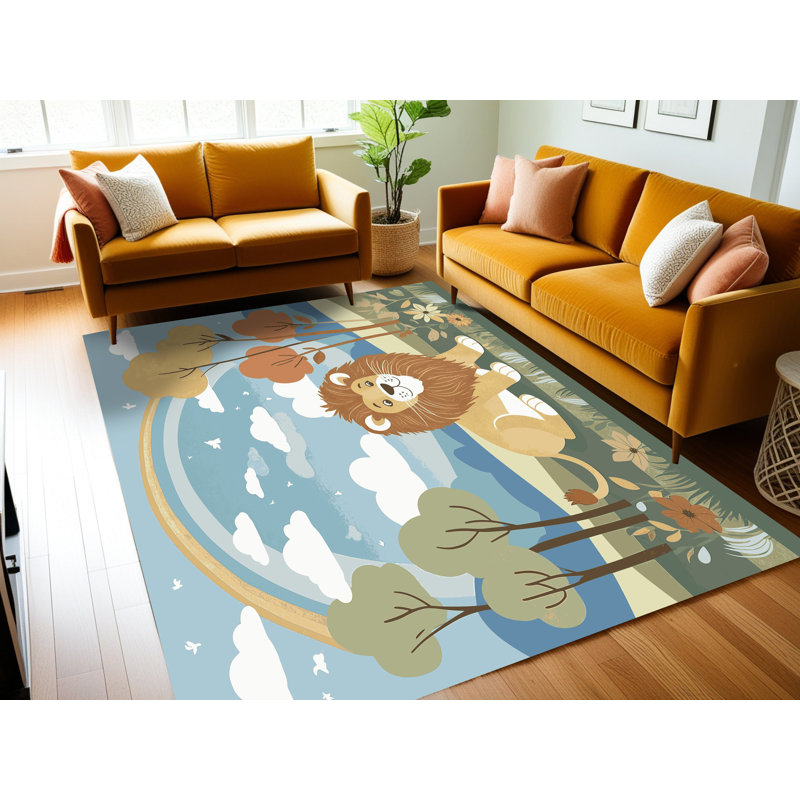 Tapis lavable Indigo, Tapis de couloir 2 pi x 4 pi
