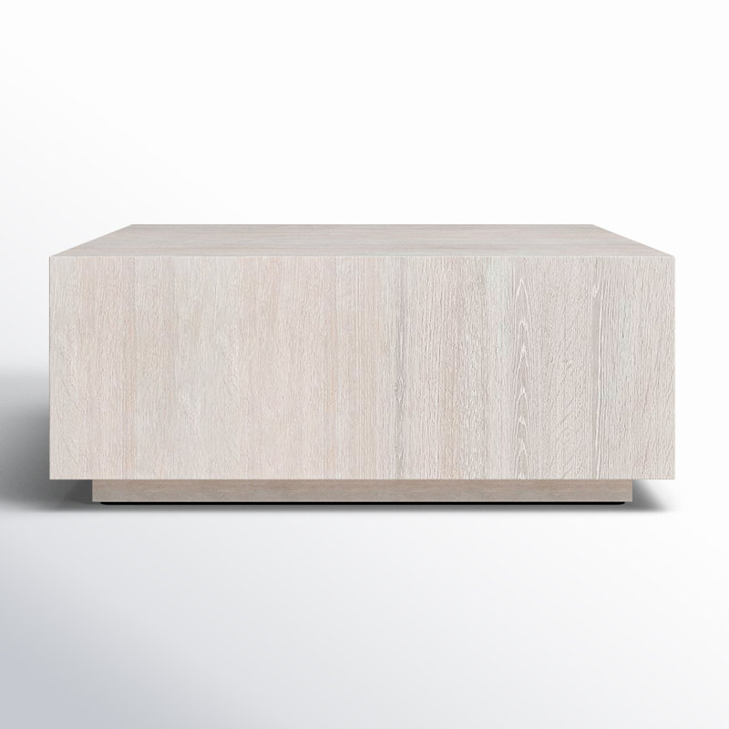 Table basse Taryn Block, Blanc délavé