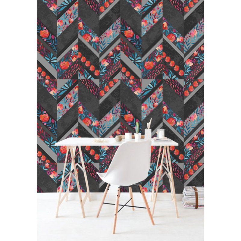 Keyannah 2.5m x 2.5m Matte Peel & Stick Mural, 152 x 104cm