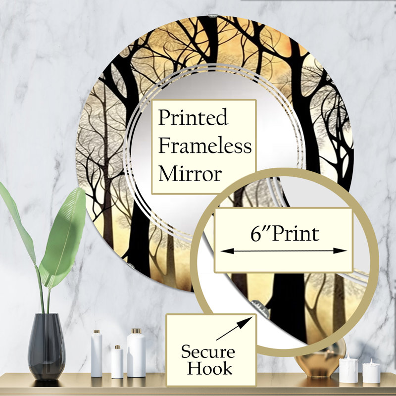 Miroir Ziyanah, 32 po x 32 po