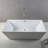 FerdY Palawan 59" Acrylic Freestanding Bathtub,Chrome Drain