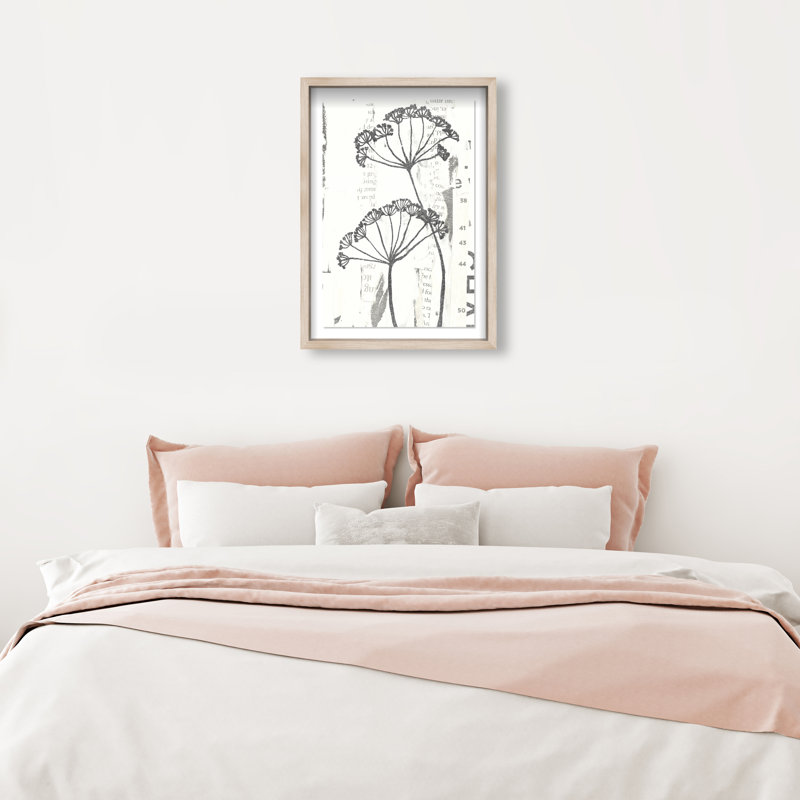 Botanical Shadow Shadowbox Floral & Botanical Print by Oliver Gal, Black Frame, 10 x 15, 46.5"H x 31.5"W