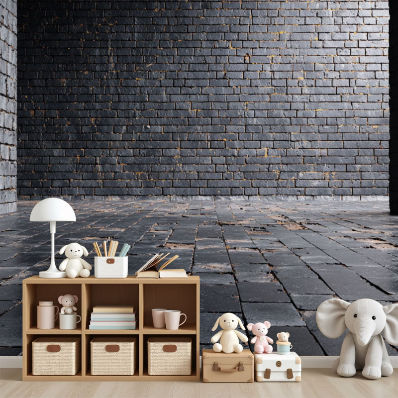 Papier peint adhésif mural Bricks Peel and Stick, L 96 po x l 69 po