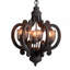 Luminaire suspendu en bois de style campagnard à 6 lumières Chandelier-2066116849