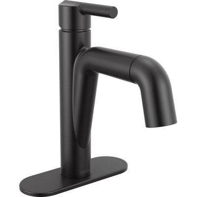 Robinet de salle de bain un trou rétractable Nicoli, robinet de lavabo de salle de bain extractible