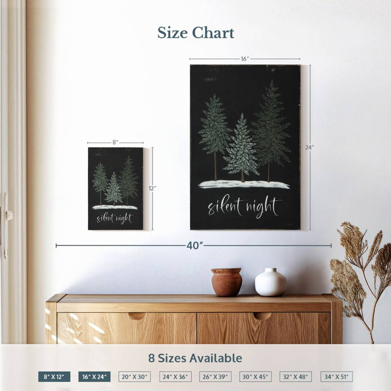 Harnek Silent Night Pines, H 12 po x l 8 po