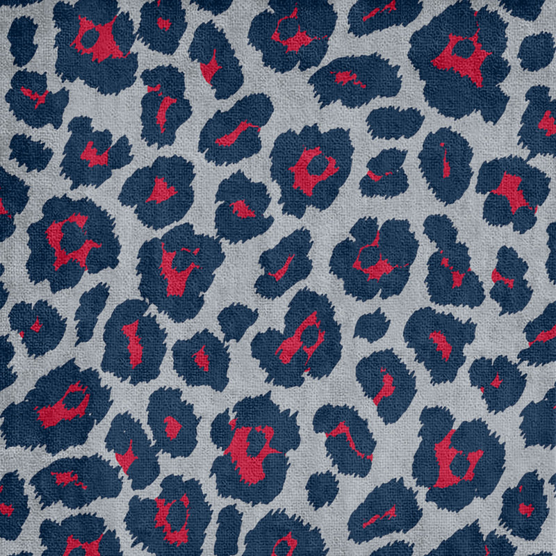Everdene Bath Towel, Polyester/Cotton Blend, New Century Silver/Red/Nautical Blue