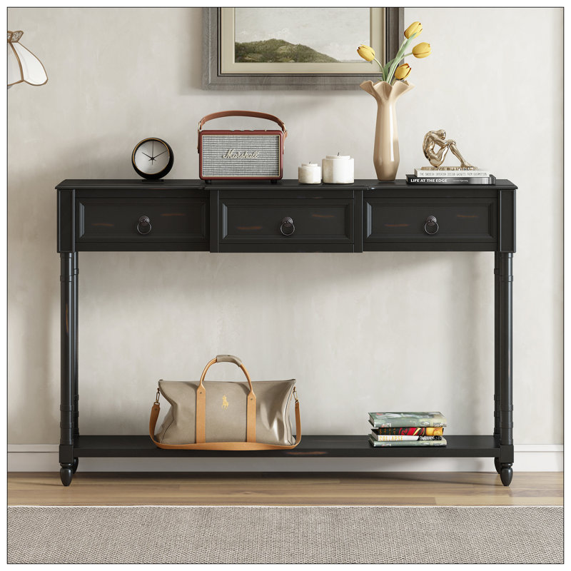Console Console avec tiroirs pour le vestibule et tiroirs, Espresso