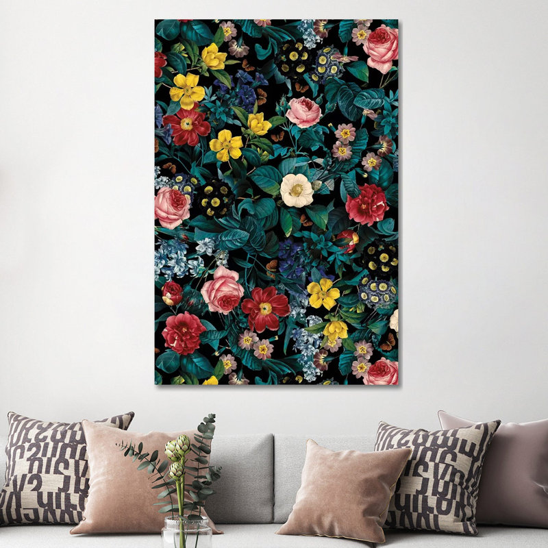Night Garden XXV by Burcu Korkmazyurek - Wrapped Canvas Gallery-Wrapped Canvas Giclée, 152.5 cm H x 101.5 cm W