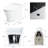 Smart Toilet Without Bidet - Heated Seat Temp Adjustable, Dual Flush, Foot Sensor, Night , User Design Seat, Power Outage Flushing, White