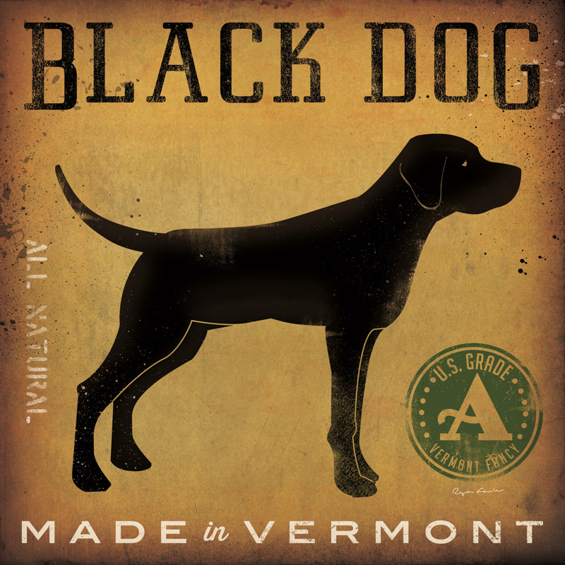 Black Dog At Show V2 by Ryan Fowler - Wrapped Canvas Print, 30cm H x 30cm W x 3.8cm D