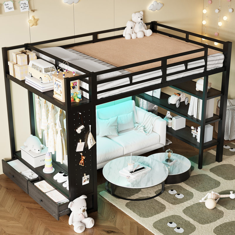 European Double (140 X 200 Cm) Bed Frame, Black
