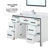 Ziva 48 in W x 22 in D White Single Bath Vanity and White Top-50513851-113206116