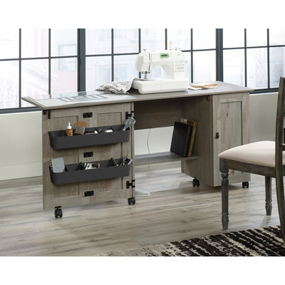 40.08'' x 19.45'' Sewing Table with Wheels